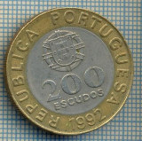 886 MONEDA - PORTUGALIA - 200 ESCUDOS -anul 1992 -starea care se vede