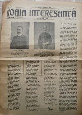 Foaia interesanta , Orastie , 31 dec. 1914 ; Intocmita de Ioan Mota foto