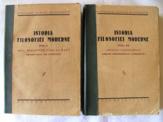 Carte veche: &amp;quot;ISTORIA FILOSOFIEI MODERNE&amp;quot;, Vol. I+III, Col. autori, 1937/1938 foto