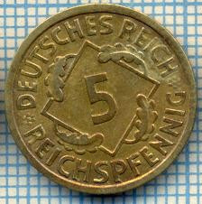 929 MONEDA - GERMANIA - 5 REICHSPFENNIG -anul 1925 A -starea care se vede foto