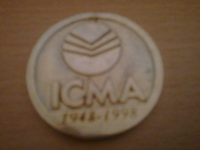 Medalie ICMA 1948-1998, 28 grame foto