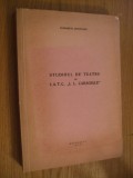 STUDIOUL DE TEATRU I. A. T. C. &quot;I. L. CARAGIELE&quot;- Elisabeta Munteanu (autograf)