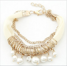 Bratara dama Fashion Sweet Pearl Charm, deosebita, NOUA, diverse culori la doar 24,90 ron! foto