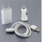 Incarcator 3 in 1 priza + auto + cablu USB Apple iPhone 3G 3GS 4 4S iPod