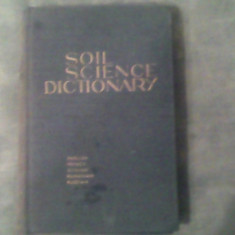 Soil science dictionary (dictionar stiintific al solului-Englez-Francez-German-Roman-Rus )-Prof.Dr.Gr.Obrejanu...