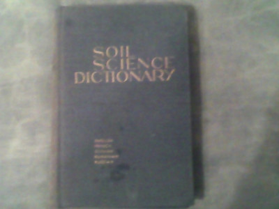 Soil science dictionary (dictionar stiintific al solului-Englez-Francez-German-Roman-Rus )-Prof.Dr.Gr.Obrejanu... foto