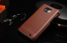 Husa / toc protectie back cover piele Samsung Galaxy S2, S2 PLUS, lux, MARO foto