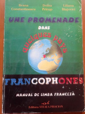 Manual de limba franceza - Ileana Constantinescu, D. Pricop, L. Blajovici foto