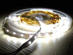 Banda led 60 smd /ml 3528 alb rece - Non Waterproof pretul este pe rola 5 metri foto