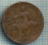 975 MONEDA - FRANTA - 5 CENTIMES -anul 1913 -starea care se vede