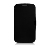 Husa Samsung Galaxy S4 I9500 i9501 I9505 I9508 + folie + stylus, Negru, Cu clapeta