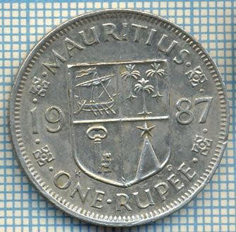 1047 MONEDA -MAURITIUS - 1 RUPEE -anul 1987 -starea care se vede