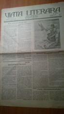 ziarul viata literara 10 noiembrie 1928 (articole scrise de mircea eliade si george calinescu ) foto
