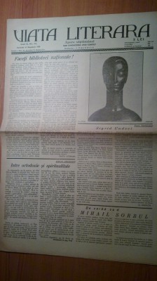 ziarul viata literara 17 noiembrie 1928 foto