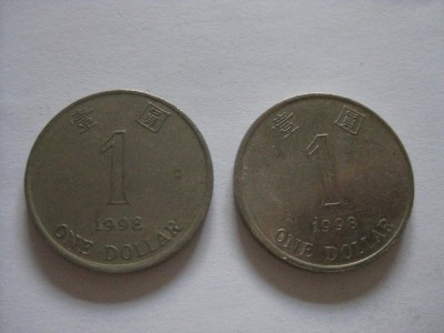 2 DOLLAR HONK KONG 1998 foto