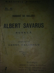 Honore de Balzac - Albert Savarus foto