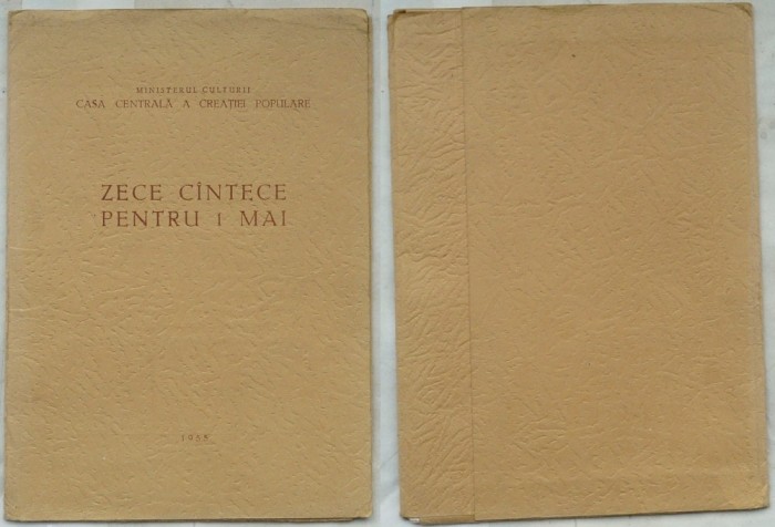 Casa Centrala a Creatiei Populare , Zece cantece pentru 1 Mai , 1955