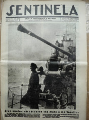 Sentinela , gazeta ostaseasca a natiunii , nr. 33 , 2 August 1942 , razboiul din est , Ziua Marinei foto