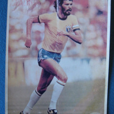 Fotografie jucator brazilian ( posibil Socrates) perioada anilor ' 80