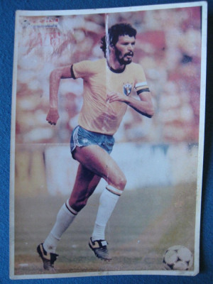 Fotografie jucator brazilian ( posibil Socrates) perioada anilor &amp;#039; 80 foto