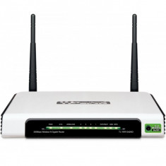 Router 4 porturi Wireless 300Mbps Gigabit 2T2R, Atheros, 2.4GHz, 2 antene detasabile, TP-LINK TL-WR1042ND foto