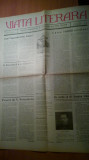 Ziarul viata literara 15 iunie 1941 - articolul -de vorba cu d-l damian stanoiu