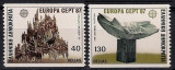 1987- Grecia - Europa CEPT serie nedantelata orizontal Michel 1651C-1652C