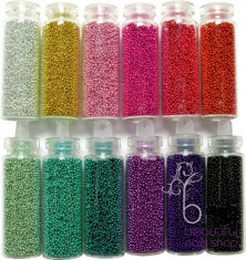 Set 12 sticlute caviar , Set bilute colorate , margele caviar , SET 12 sticlute caviar pentru unghii foto