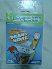 Joc Mr. Pencil pentru consola Leapfrog - Leapster - te invata sa scrii litere mici,MARI,cifre, combinatie de culori, desene,forme geometrice,labirint foto