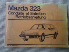 mazda 323 carte auto tehnica limba franceza si germana conduite entretien hobby foto