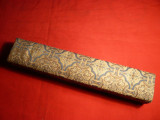 Cutie pt. Ceas sau Bratara -China -lemn si matase ,L= 21,5 cm