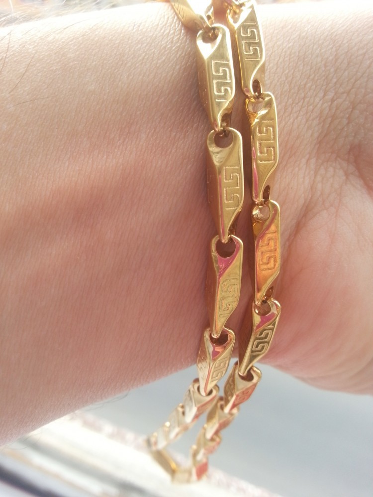 Lant model VERSACE Inox(otel inoxidabil) Placat | arhiva Okazii.ro