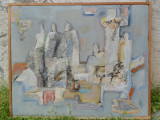 Omagiu- pictura abstracta de Veress Erzsebet, ulei pe panza, Abstract, Avangardism