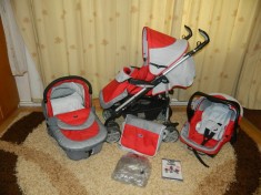 Carucior copii Giordani 3 in 1, multifunctional, cu multe accesorii, landou si scoica, TRANSPORT GRATUIT foto