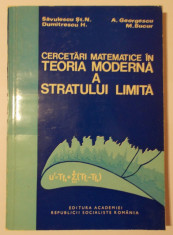 Cercetari matematice in teoria moderna a stratului limita foto