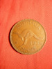 Moneda 1 Pence 1938 George VI Australia , bronz , cal.FF Buna, Europa