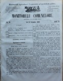 Cumpara ieftin Principatele Unite , Monitorul comunelor , nr . 41 , Joi 10 Octombrie , 1863