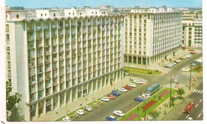 carte postala(ilustrata)-BUCURESTI-B-ul gen N.Magheru