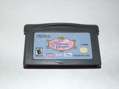 Joc Nintendo Gameboy Advance SP - Barbie Princess and the Pauper foto