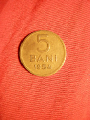 Moneda 5 Bani 1954, cupru , cal. F.Buna foto