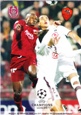 Program meci fotbal CFR CLUJ - AS ROMA 26.11.2008 foto