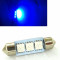 Leduri auto C5W 36 mm 3 SMD 5050 ALBASTRU - bec led auto