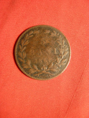 Moneda 5 Bani 1867 Carol I ,Heaton ,bronz , cal.Buna foto