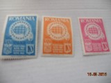 ROMANIA EXIL 1956 UNESCO EMISIUNEA A III-A DANTELATA