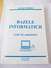 BAZELE INFORMATICII - BOGDAN COMANECI foto