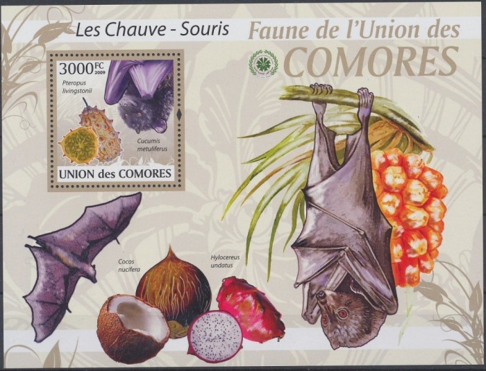 COMORE 2009 FAUNA,LILIECI,FRUCTE.CATALOG MICHEL BK 532