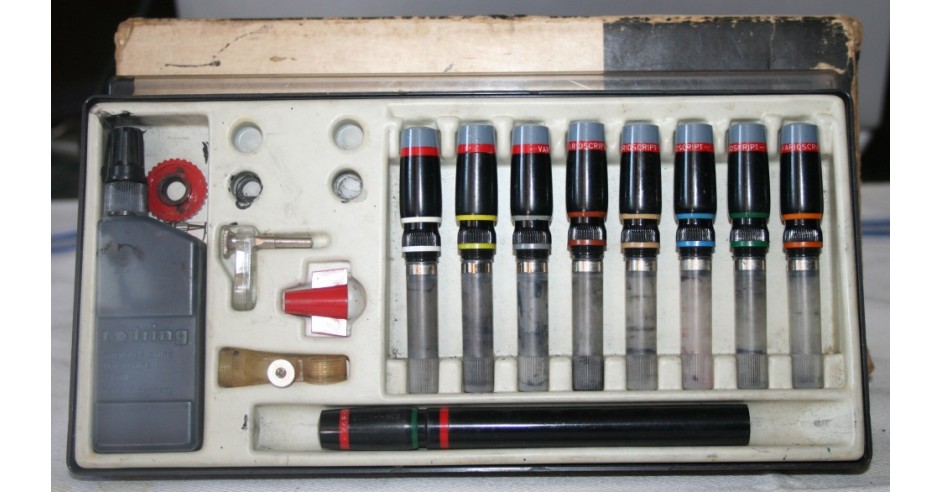 Trusa Rotring - 8 piese | arhiva Okazii.ro