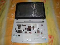 carcasa laptop acer aspire 5520G cu webcam , difuzoare , touchpad , modul pornire foto