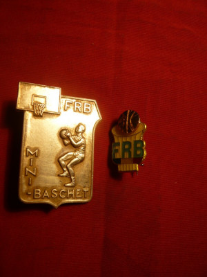 2 Insigne Federatia Romana de Baschet -FRB foto