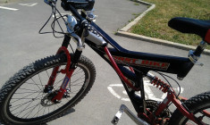 Bicicleta Mountain Bike full shimano, frane disc foto